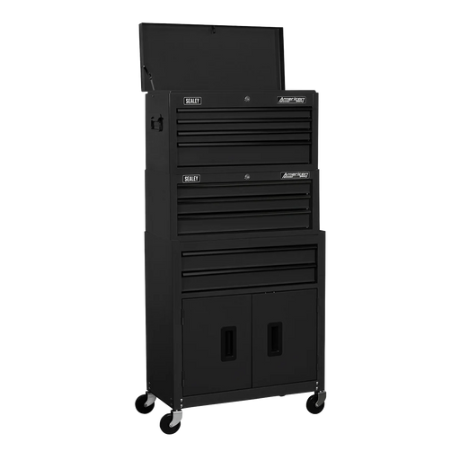Sealey Tool Chest Stack 9 Drawer Black AP2200BKSTACK