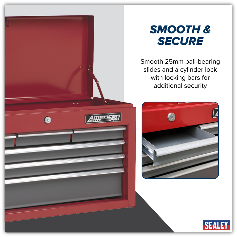 Sealey American PRO Tool Chest 6 Drawer AP2201BB 600x260x340mm