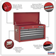 Sealey American PRO Tool Chest 6 Drawer AP2201BB 600x260x340mm