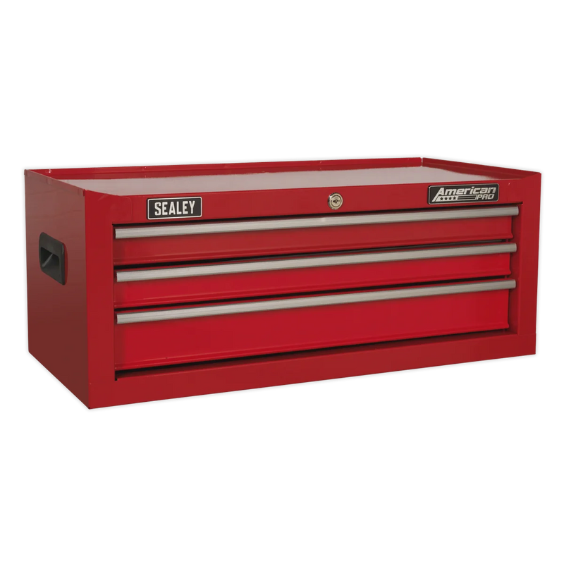 Sealey American PRO Tool Chest 3 Drawer AP223B - Black 670x315x255mm