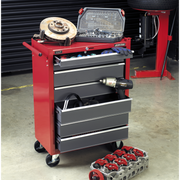 Sealey American PRO Rollcab 7 Drawer Tool Chest Red/Grey 680x330x875mm