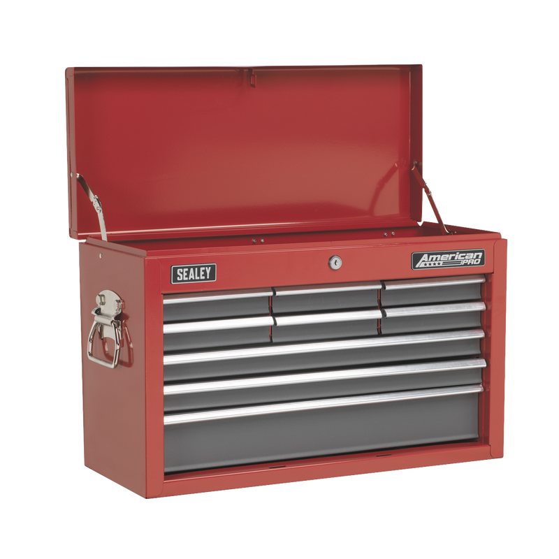 Sealey American PRO Tool Chest 9 Drawer AP2509B Black/Grey