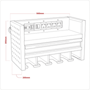 Sealey Superline PRO Power Tool Storage Rack with Drawer AP22SRBE