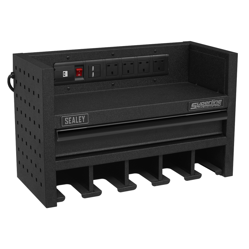Sealey Superline PRO Power Tool Storage Rack with Drawer AP22SRBE