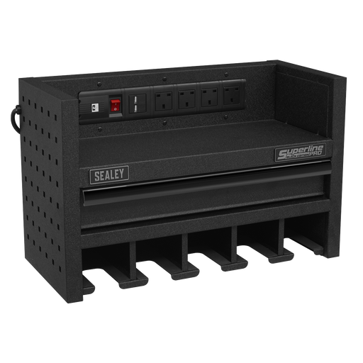 Sealey Superline PRO Power Tool Storage Rack with Drawer AP22SRBE