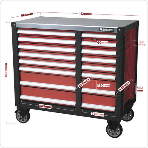 Sealey Premier Mobile Workstation AP24216 16 Drawer 1130x565x1000mm