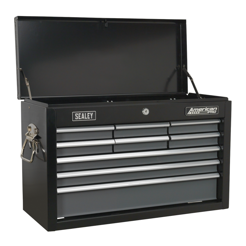 Sealey American PRO Tool Chest 9 Drawer AP2509B Black/Grey