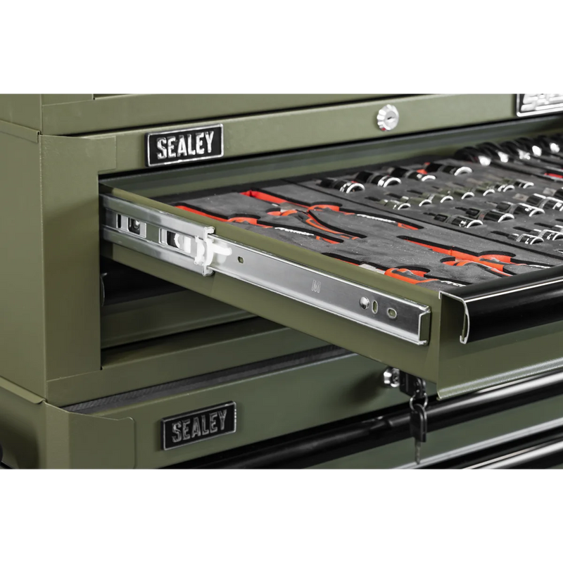 Sealey Mid-Box Tool Chest 2 Drawer - Khaki, 670x440x210mm