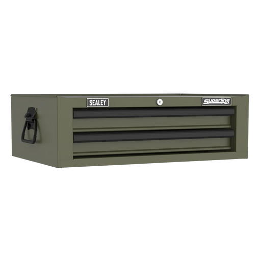 Sealey Mid-Box Tool Chest 2 Drawer - Khaki, 670x440x210mm