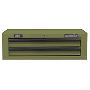 Sealey Mid-Box Tool Chest 2 Drawer - Khaki, 670x440x210mm