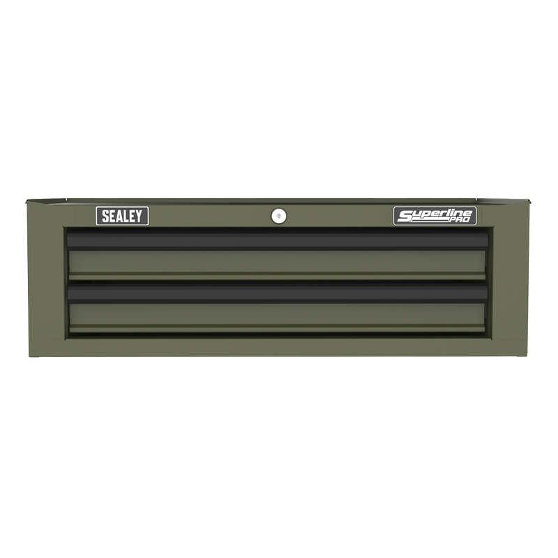 Sealey Mid-Box Tool Chest 2 Drawer - Khaki, 670x440x210mm