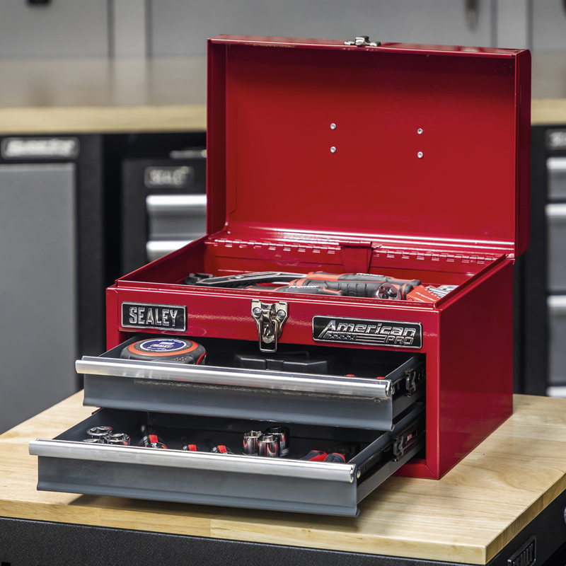 Sealey American PRO Toolbox 2 Drawer Model AP2602BB 360x230x230mm