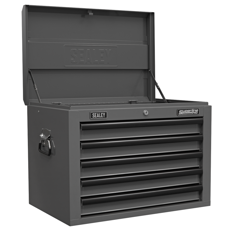 Sealey Superline PRO Tool Chest 5 Drawer Green/Black 660x435x490mm