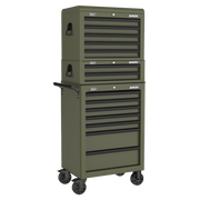 Sealey Mid-Box Tool Chest 2 Drawer - Khaki, 670x440x210mm