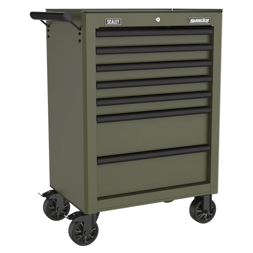 Sealey Heavy-Duty Rollcab 7 Drawer Tool Chest - Khaki