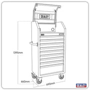 Sealey Superline PRO Tower Cabinet 690mm with 9 Soft Close Drawers