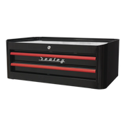 Sealey Premier Tool Chest 2 Drawer Retro Style Black 710x460x270mm