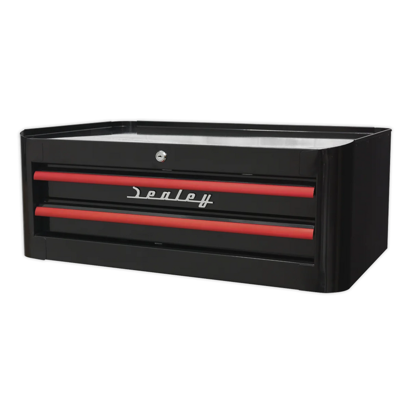 Sealey Premier Tool Chest 2 Drawer Retro Style Black 710x460x270mm