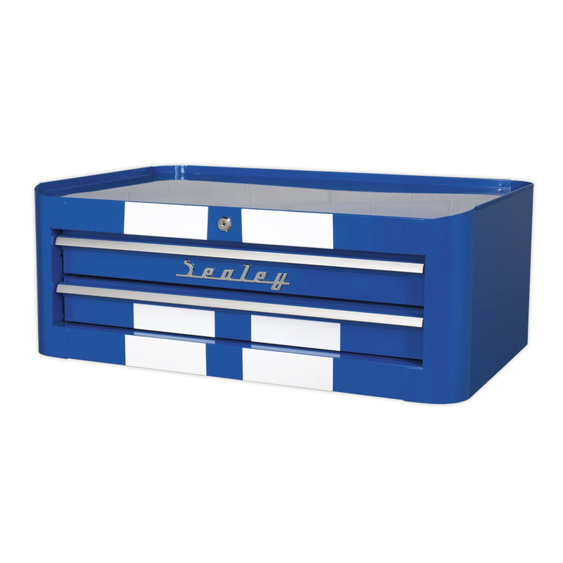 Sealey Premier Tool Chest 2 Drawer Retro Style 710x460x270mm Blue