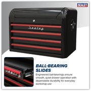 Sealey Premier Tool Chest 4 Drawer - Retro Black, 700mm Size