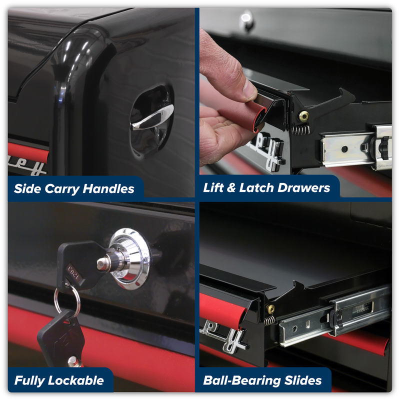 Sealey Premier Tool Chest 4 Drawer - Retro Black, 700mm Size