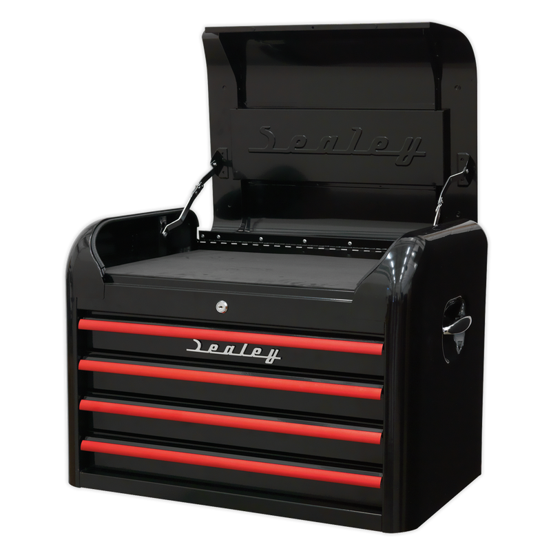 Sealey Premier Tool Chest 4 Drawer - Retro Black, 700mm Size