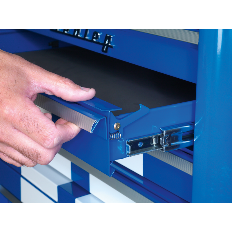 Sealey Premier Retro Style Rollcab 4 Drawer Blue 796x460x820mm