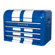 Sealey Premier 4 Drawer Tool Chest - Retro Blue with White Stripes