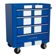 Sealey Premier Retro Style Rollcab 4 Drawer Blue 796x460x820mm