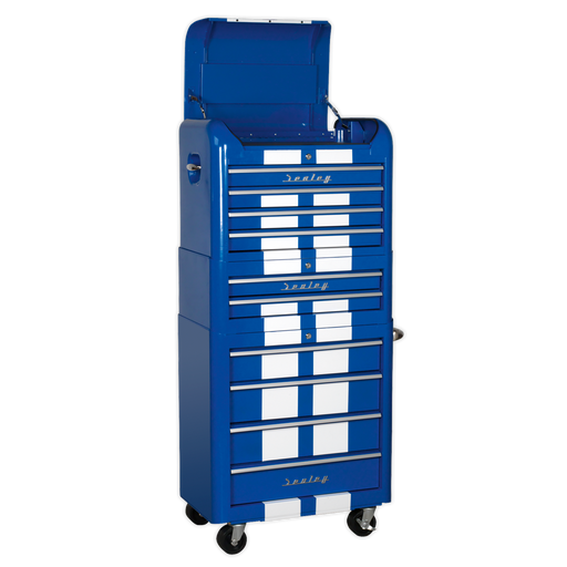 Sealey Premier Retro Style Tool Chest 10 Drawer Combo 730x460x1590mm