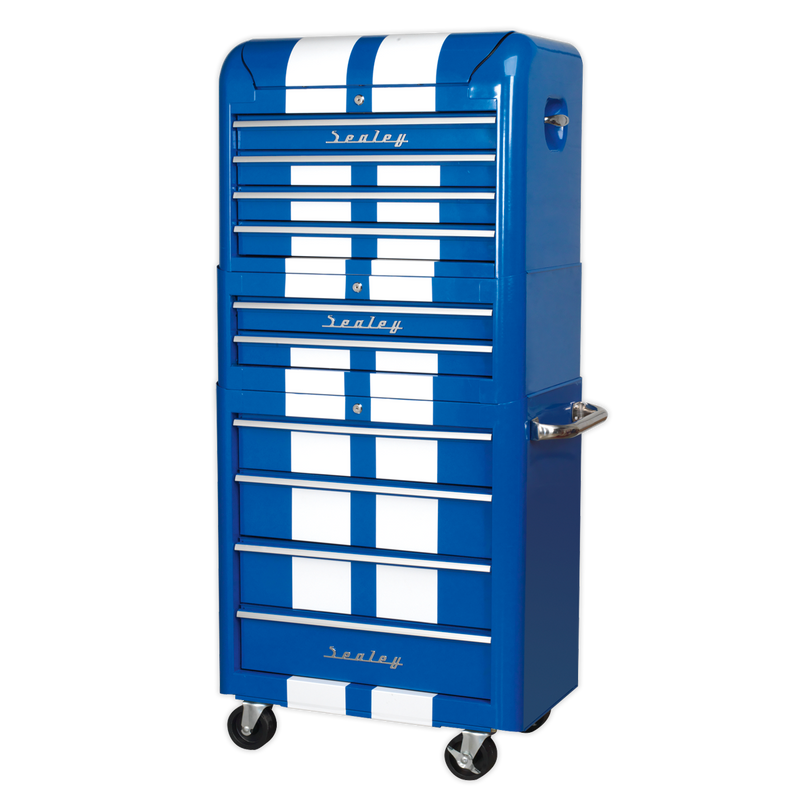Sealey Premier Retro Style Tool Chest 10 Drawer Combo 730x460x1590mm