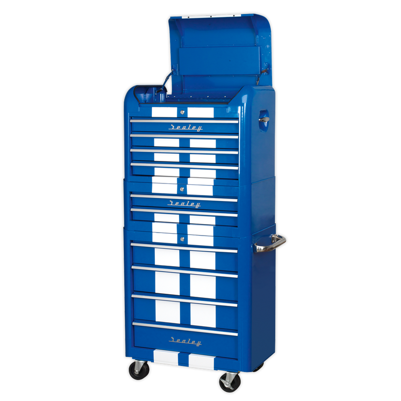 Sealey Premier Retro Style Tool Chest 10 Drawer Combo 730x460x1590mm