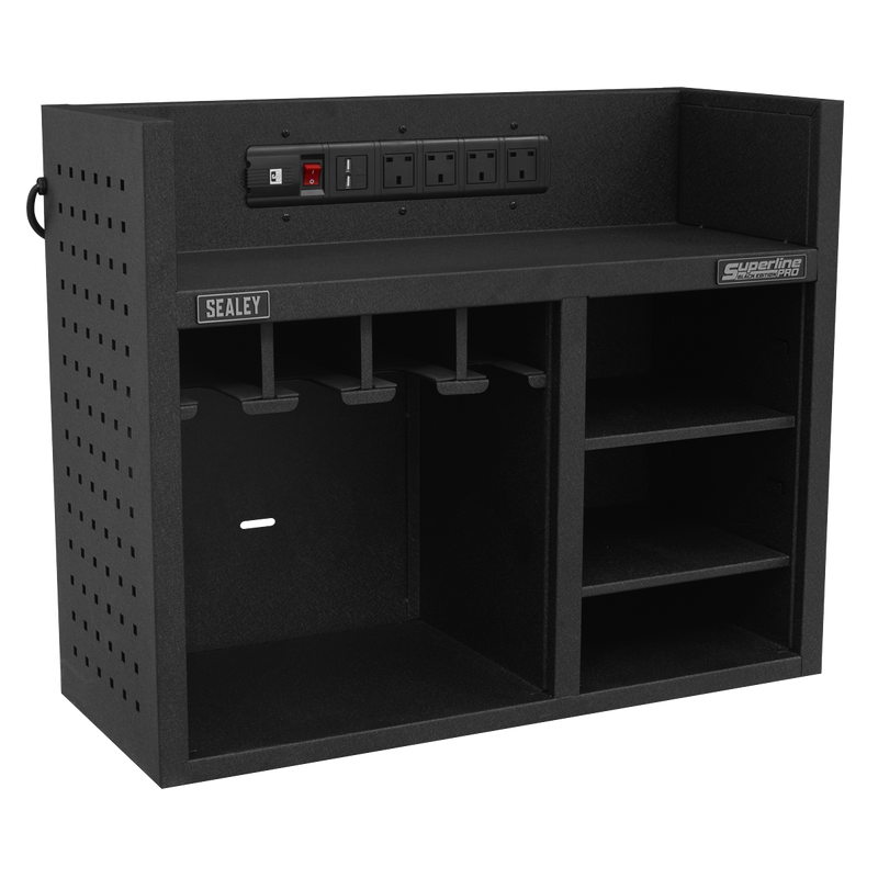 Sealey Superline PRO Power Tool Storage Rack AP30SRBE 760x305x620mm