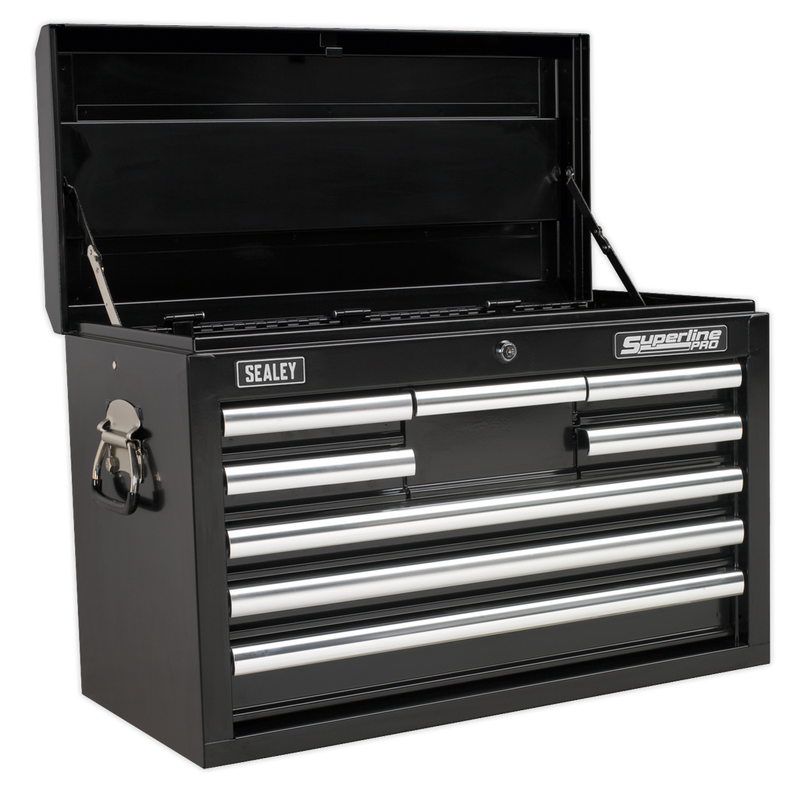 Sealey Superline PRO Tool Chest 8 Drawer - Black, 660 x 315 x 430mm