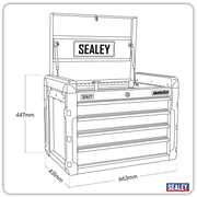 Sealey Superline PRO Tool Chest 4 Drawer AP3401 663x431x447mm