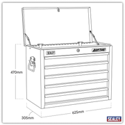Sealey American PRO Tool Chest 5 Drawer AP3505TB 625x305x470mm