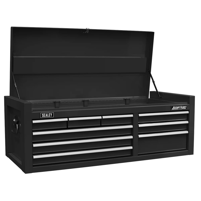 Sealey American PRO Tool Chest 9 Drawer - Black, 60kg Capacity