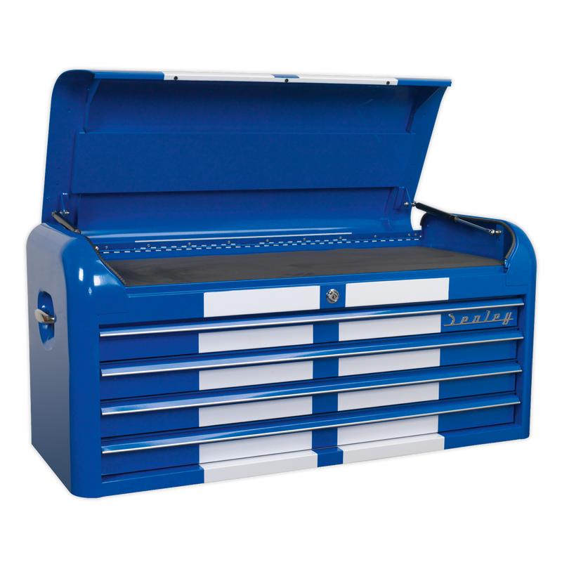 Sealey Premier Retro Style Wide Topchest 4 Drawer - Blue 1080mm