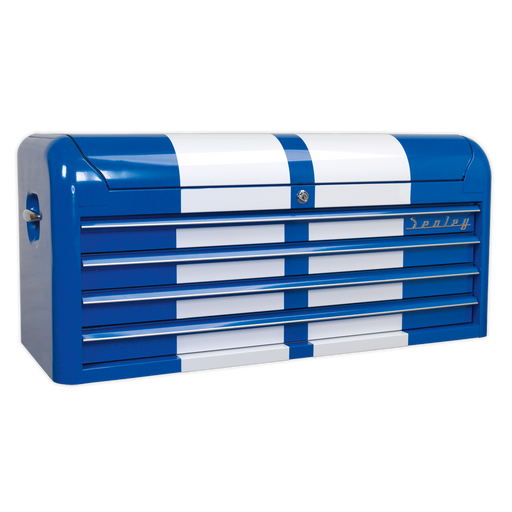 Sealey Premier Retro Style Wide Topchest 4 Drawer - Blue 1080mm