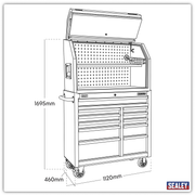 Sealey Superline PRO Tool Chest Hutch & Rollcab 1120mm 11 Drawer