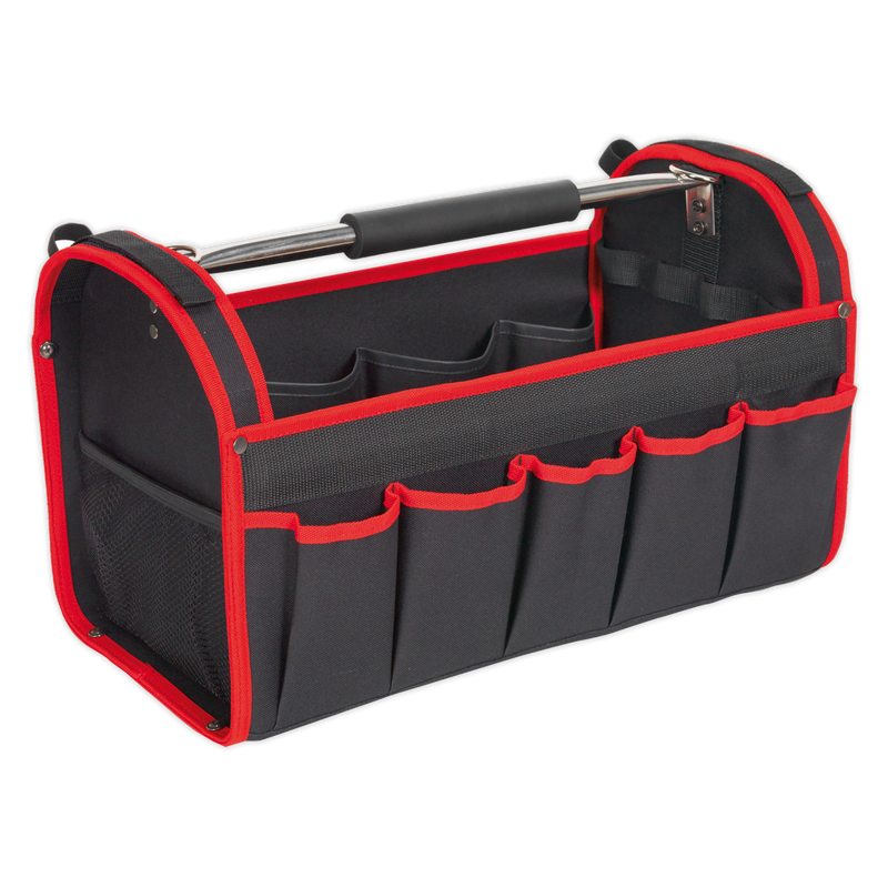 Sealey Open Tool Storage Bag 500mm with 14 Pockets