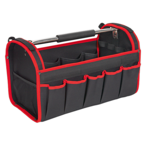 Sealey Open Tool Storage Bag 500mm with 14 Pockets