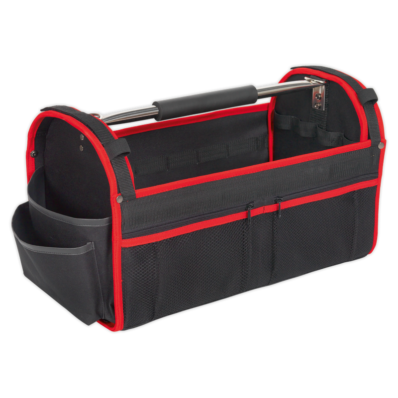 Sealey Open Tool Storage Bag 500mm with 14 Pockets