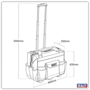Sealey Heavy-Duty Tool Storage Bag on Wheels 450mm