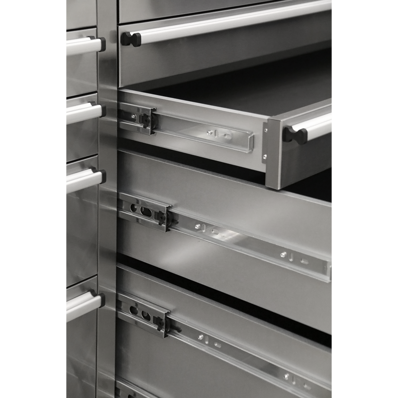 Sealey Premier Mobile Tool Cabinet AP7210SS 10 Drawer Stainless Steel