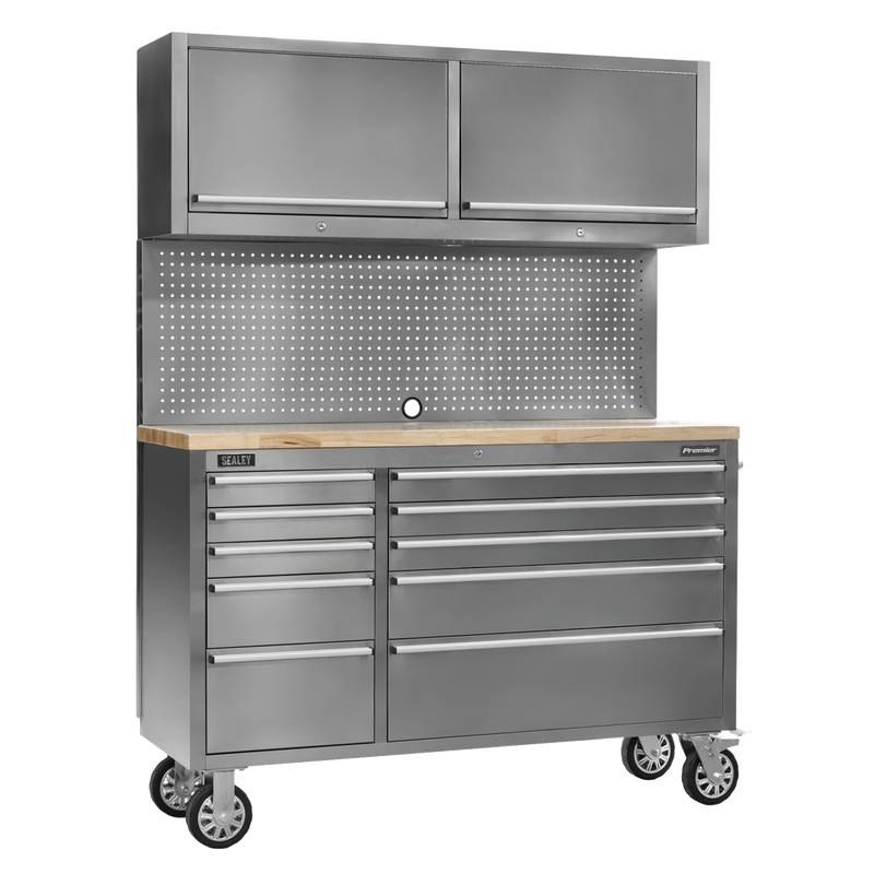Sealey Premier Mobile Tool Cabinet 10 Drawer AP5520SS 1472mm
