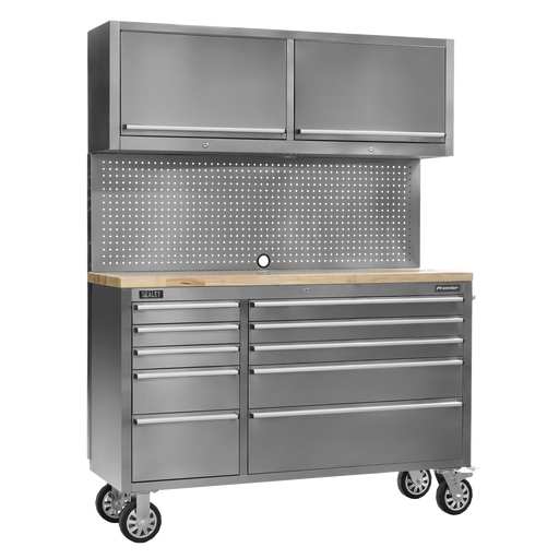 Sealey Premier Mobile Tool Cabinet 10 Drawer AP5520SS 1472mm