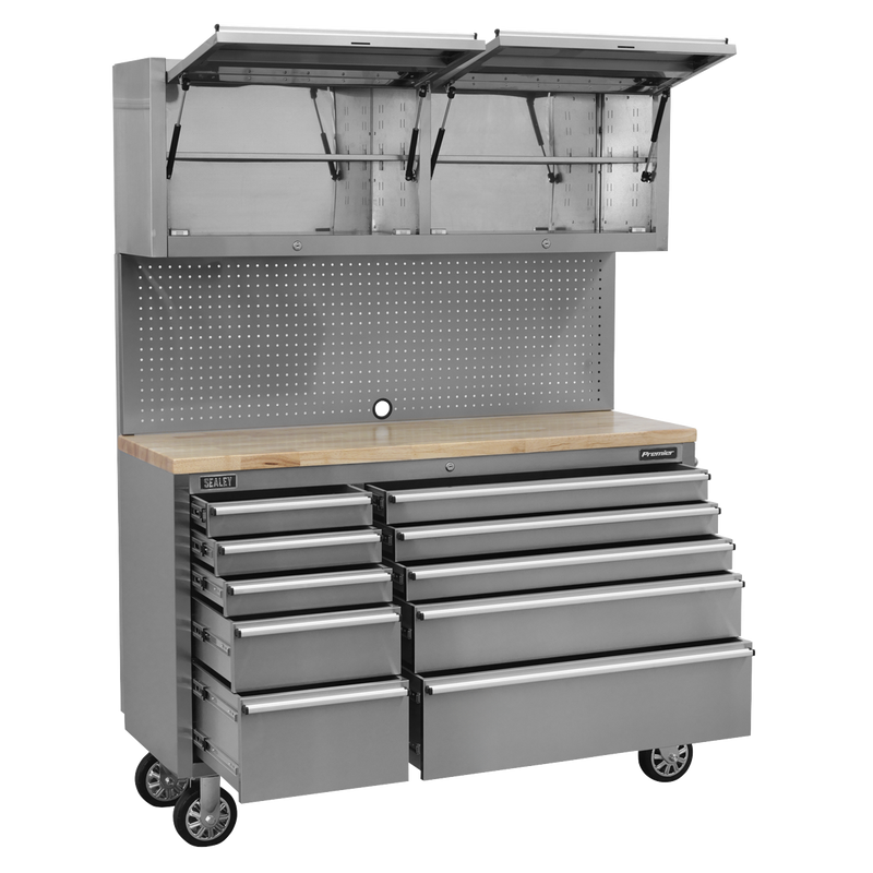 Sealey Premier Mobile Tool Cabinet 10 Drawer AP5520SS 1472mm