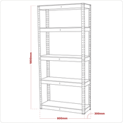 Sealey Racking Unit AP6150 750kg Capacity 5 Shelves