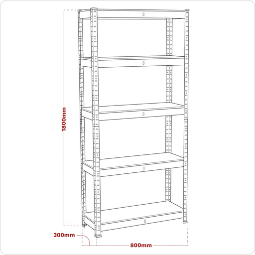Sealey Racking Unit AP6150GS 750kg Capacity 5 Shelves